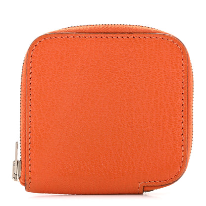 Hermes Chevre Mysore Compact Azap Wallet Orange 1 of 11