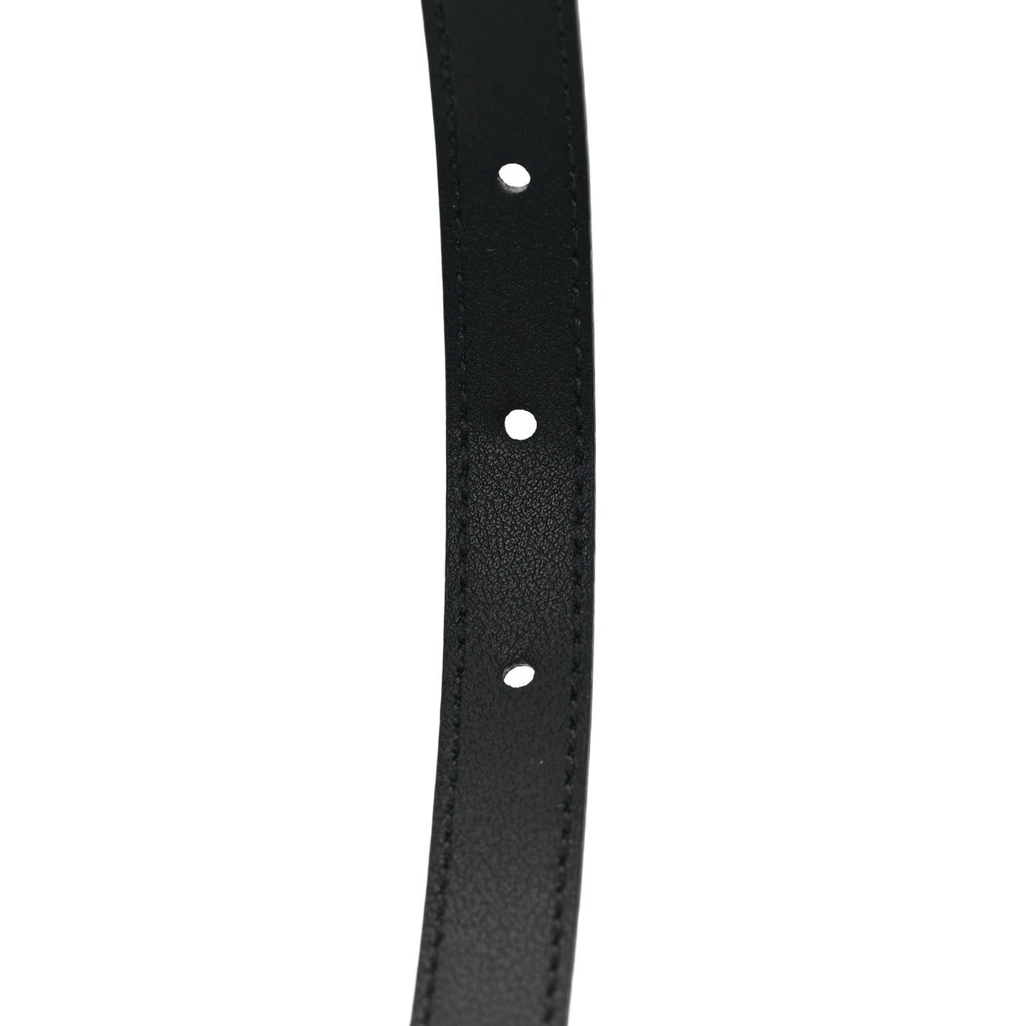 Plutone Calfskin Gucci Buckle 20mm Thin Belt 75 30 Black