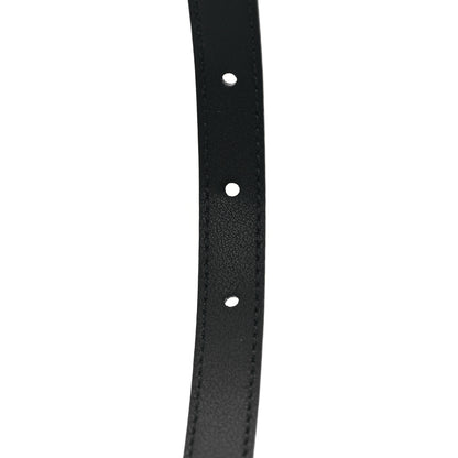 Gucci Plutone Calfskin Gucci Buckle 20mm Thin Belt 75 30 Black 4 of 4