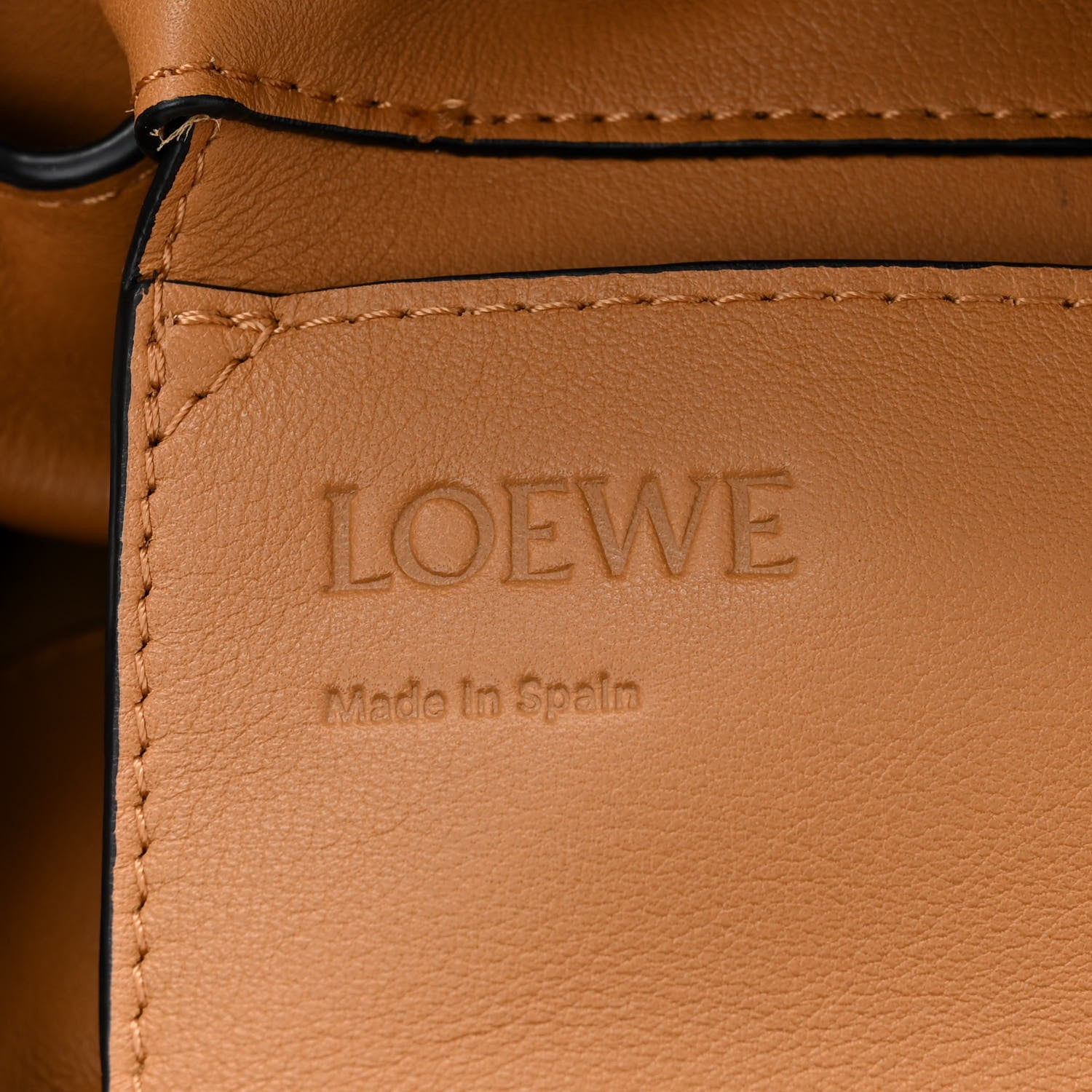 Loewe Calfskin Belt Backpack Tan 6 of 12