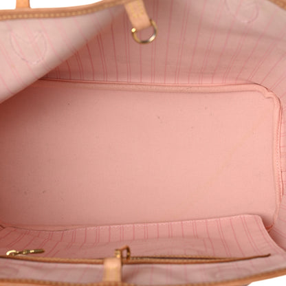 Louis Vuitton Damier Azur Neo Neverfull MM Rose Ballerine 5 of 12