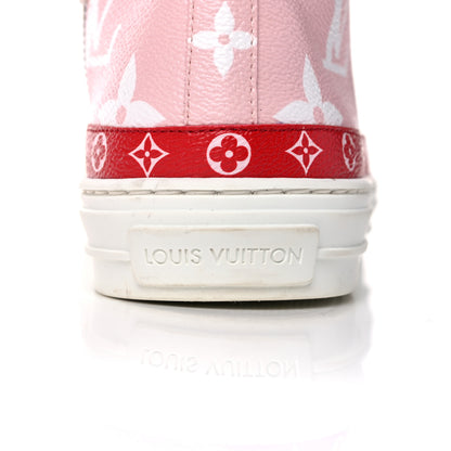 Louis Vuitton Monogram Giant Stellar Sneaker Boots 40 Rose Rouge 11 of 11