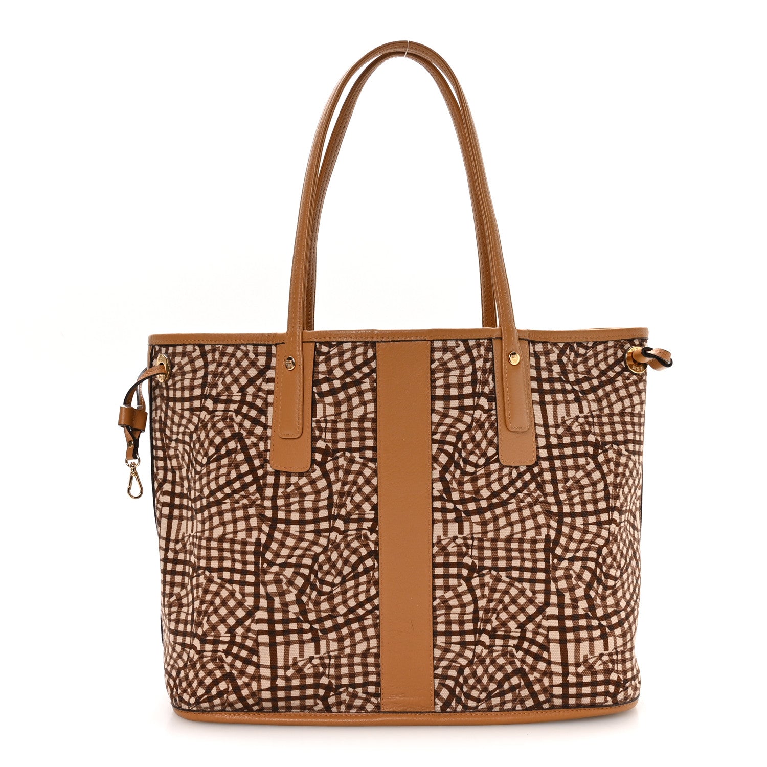 MCM Visetos Medium Liz Reversible Shopper Tote Cognac 4 of 17