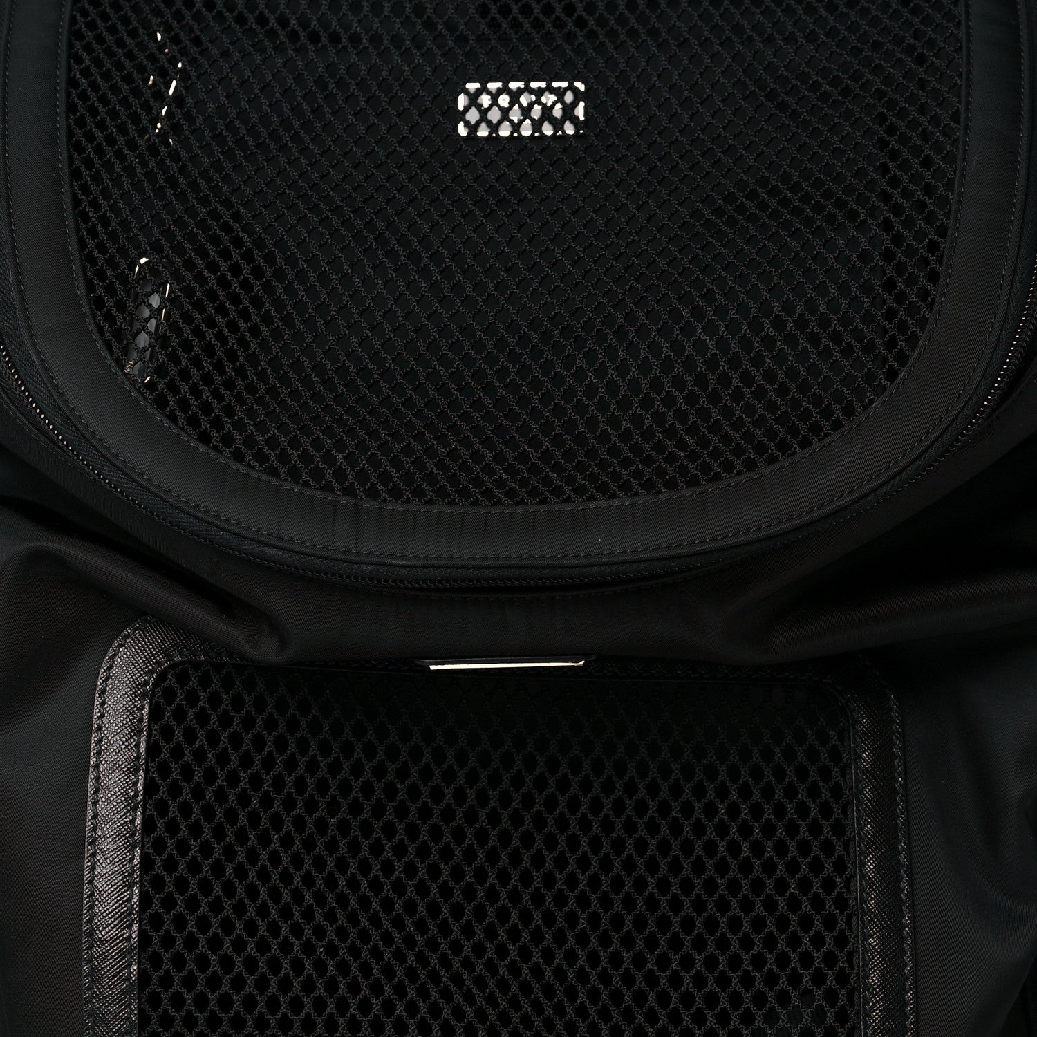 Prada Re-Nylon Saffiano Pet Carrier Backpack Black 6 of 10