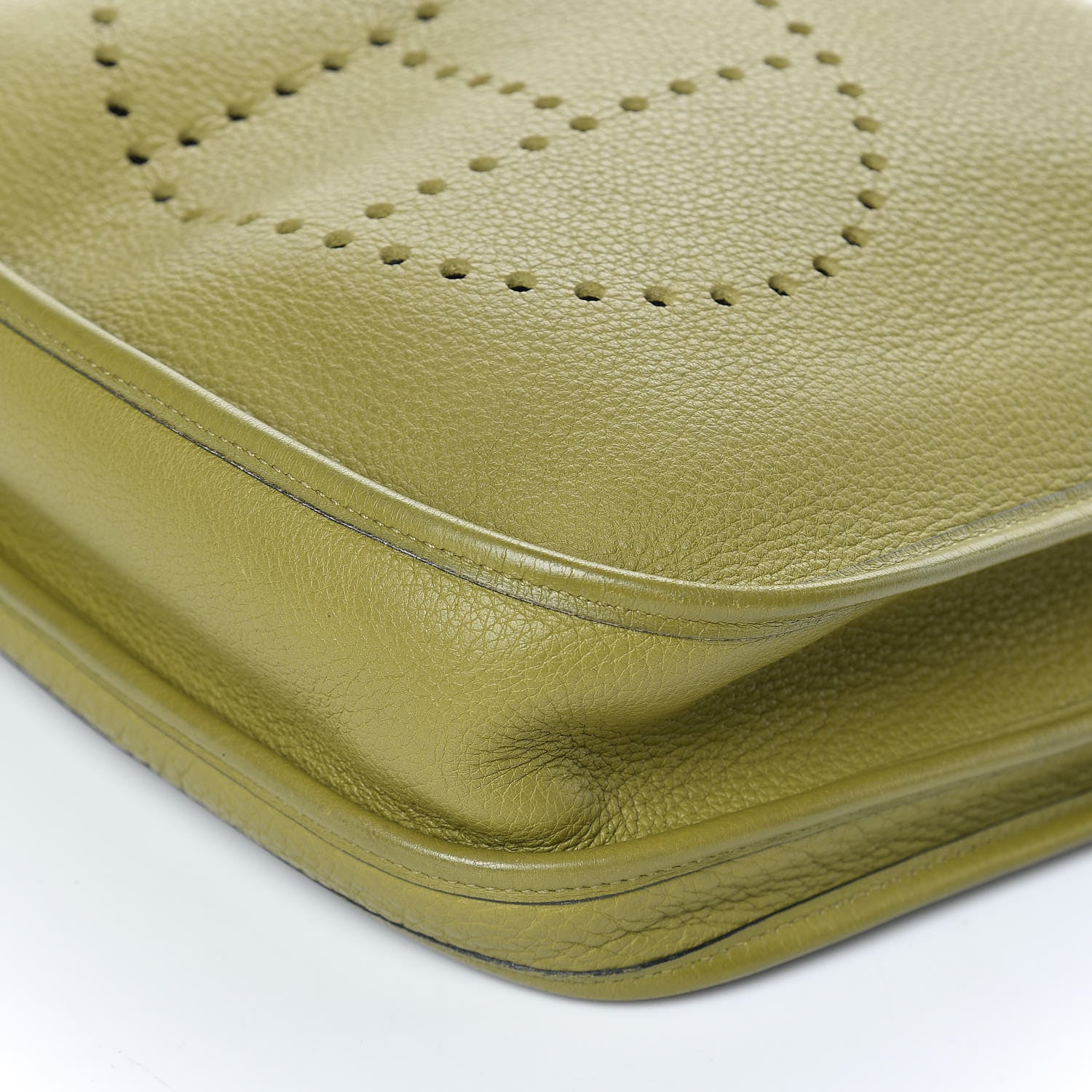 Hermes Taurillon Clemence Evelyne II PM Vert Chartreuse 11 of 18