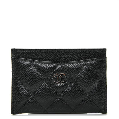 Chanel Caviar Quilted Card Holder Black 1 of 7