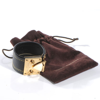 Louis Vuitton Suhali S Lock Bracelet Black 4 of 6