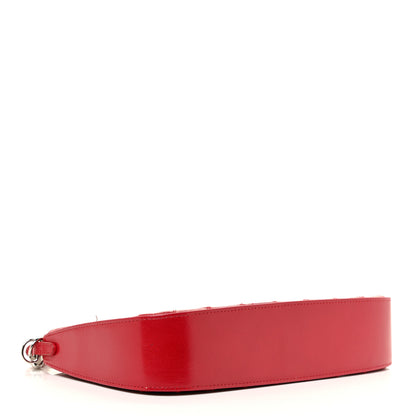 Chanel Lambskin Diamond Stitch Pochette Red 4 of 14