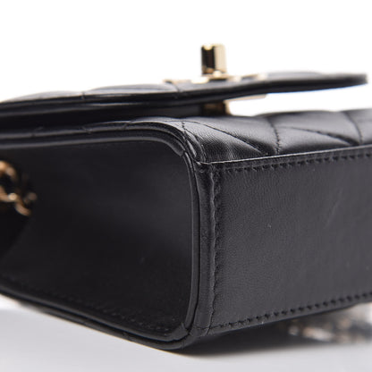 Chanel Lambskin Quilted Mini Trendy CC Chain Wallet Black 8 of 12