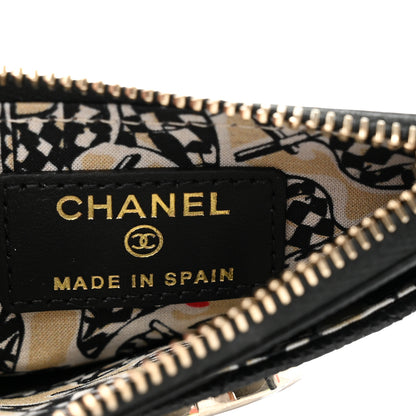 Chanel Caviar Quilted CC Zip Card Holder Black 6 of 8
