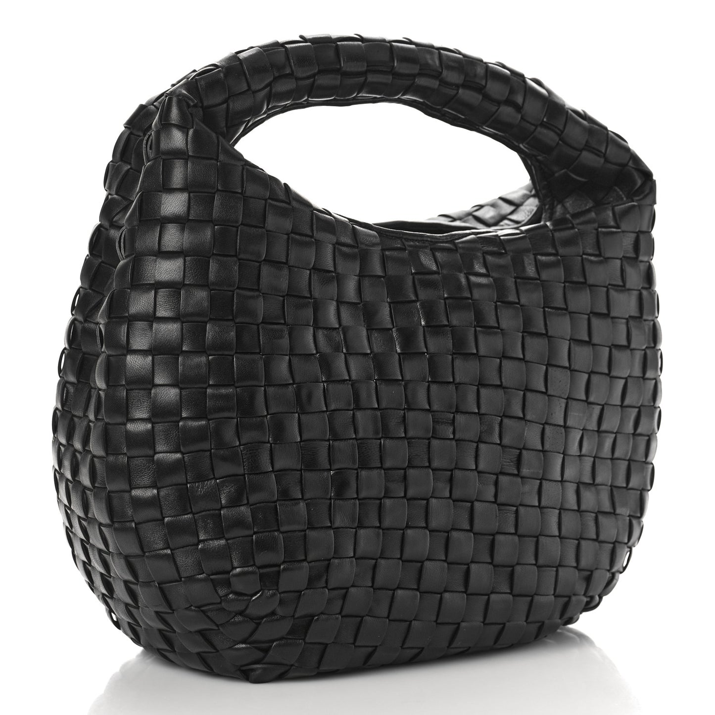 Nappa Intrecciato Hobo Black