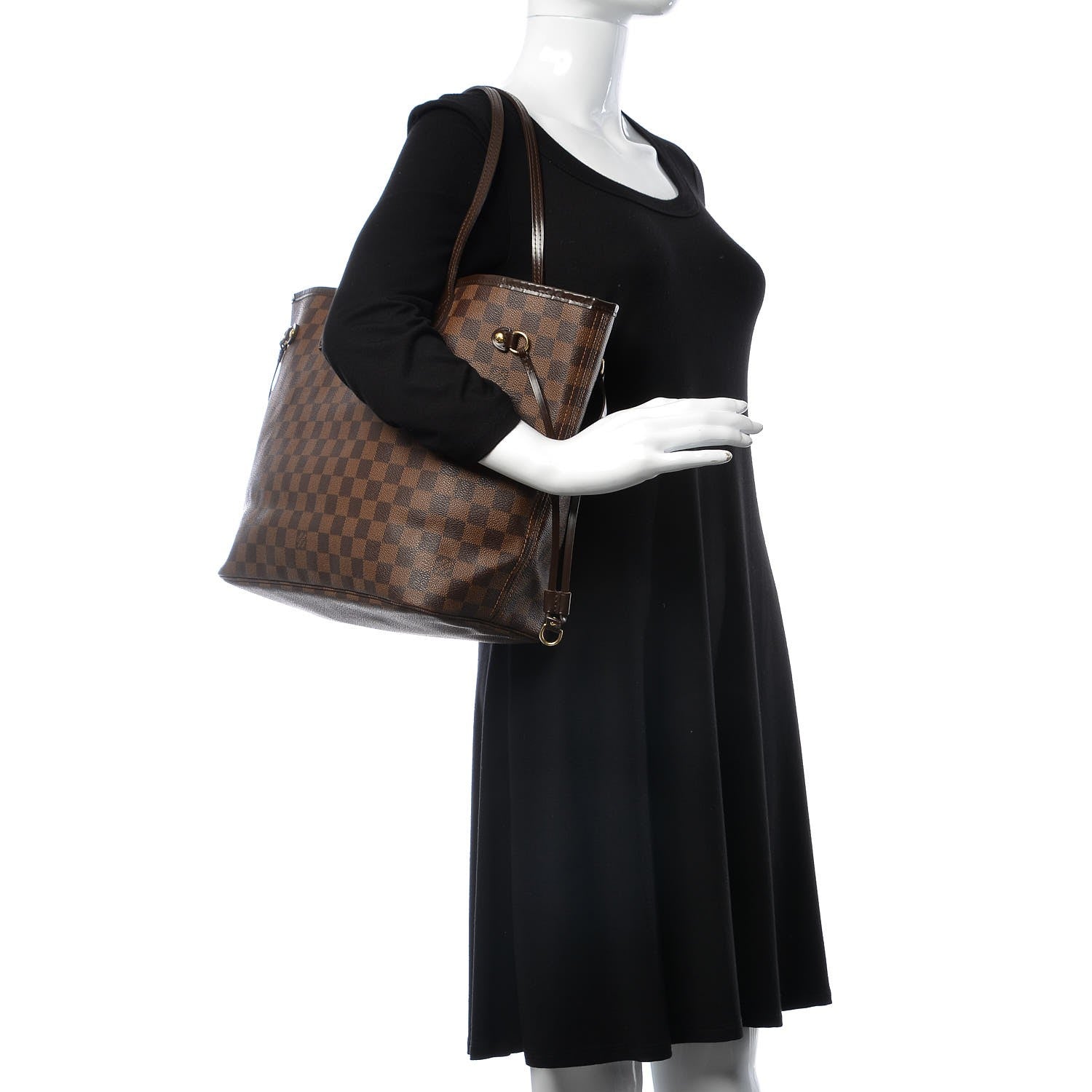 Louis Vuitton Damier Ebene Neverfull MM 2 of 14