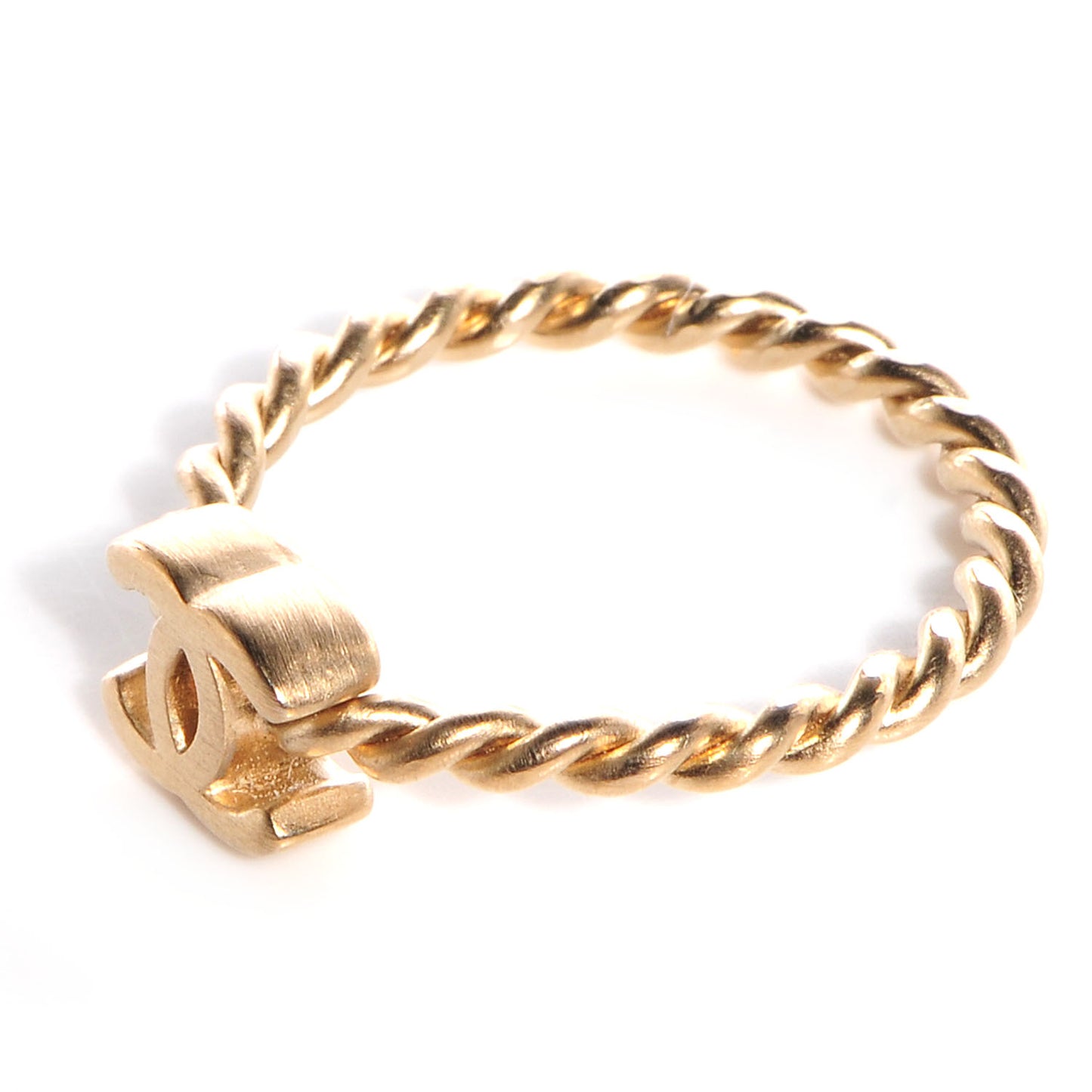 Matte Gold CC Ring 6.75