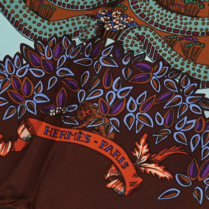 Hermes Silk Le Paradis Du Roy Scarf 90 2 of 7