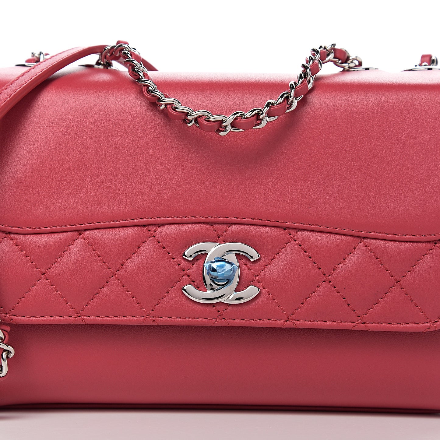 Calfskin Mini Tramezzo Flap Red