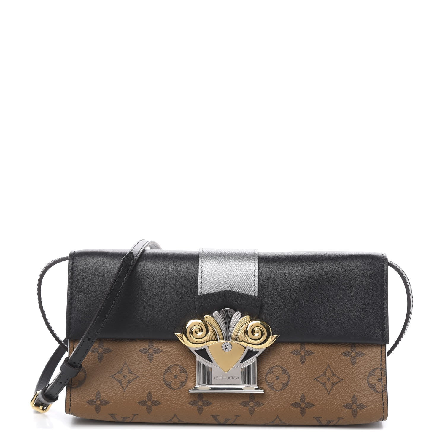 Louis Vuitton Calfskin Reverse Monogram Column Clutch 1 of 8