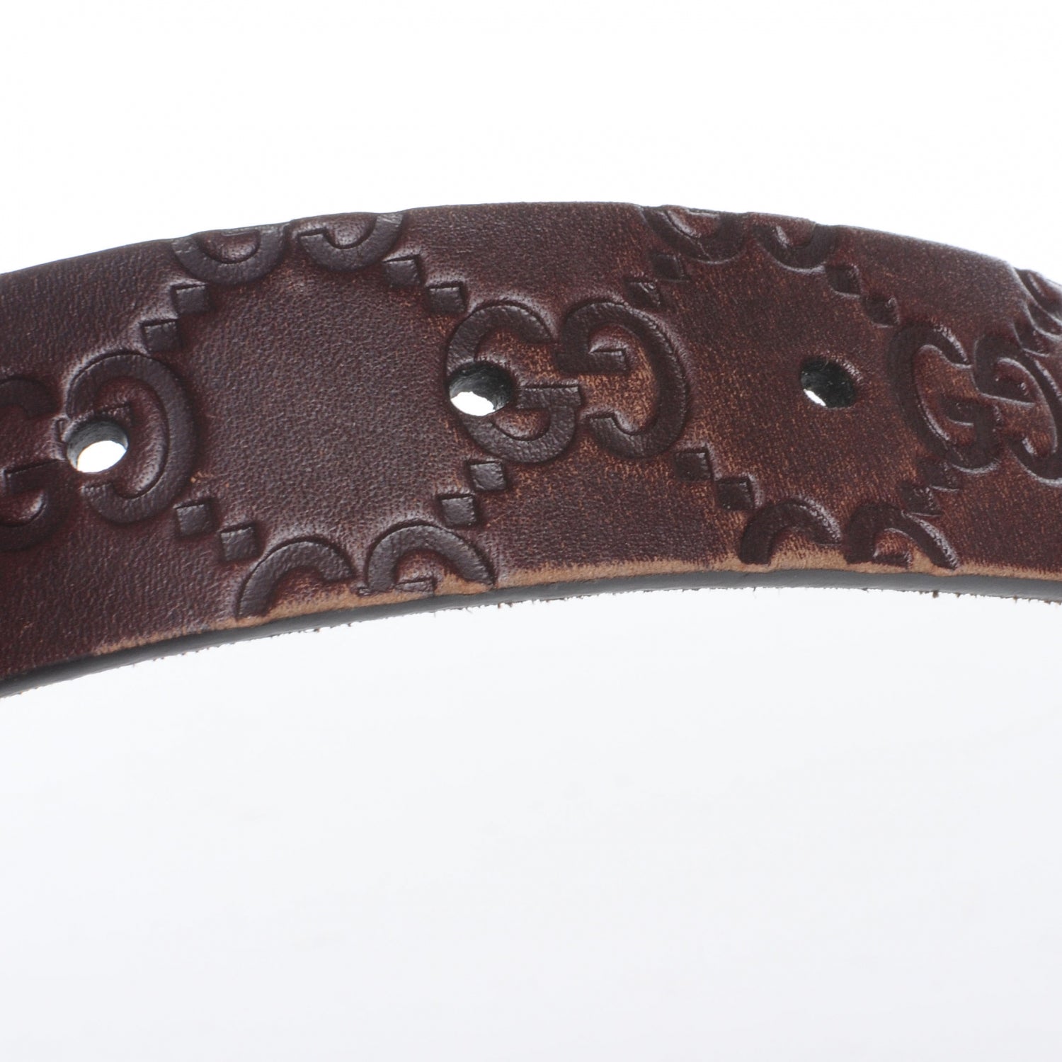 Gucci Guccissima Leather Belt 80 32 Brown 5 of 5