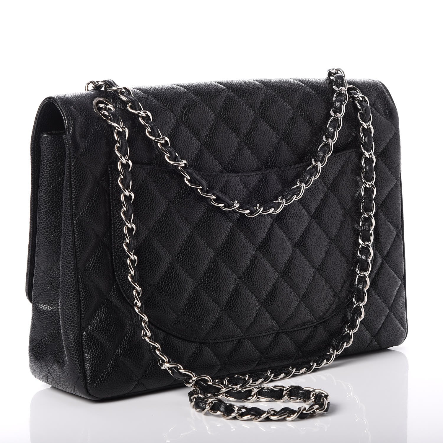 Chanel Caviar Quilted Maxi Single Flap Black 4 of 13