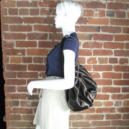 Chanel Lambskin Satin Drawstring Tassel Shoulder Bag 2 of 9