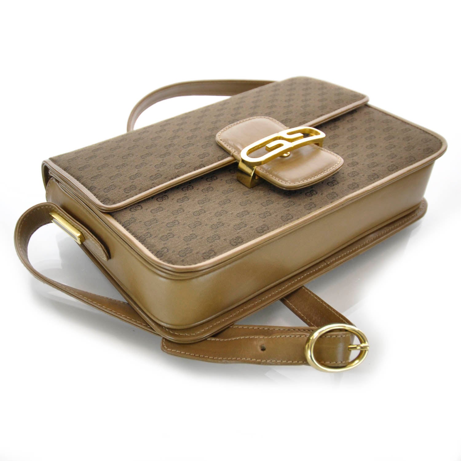 Gucci Monogram GG Shoulder Bag Brown 4 of 6