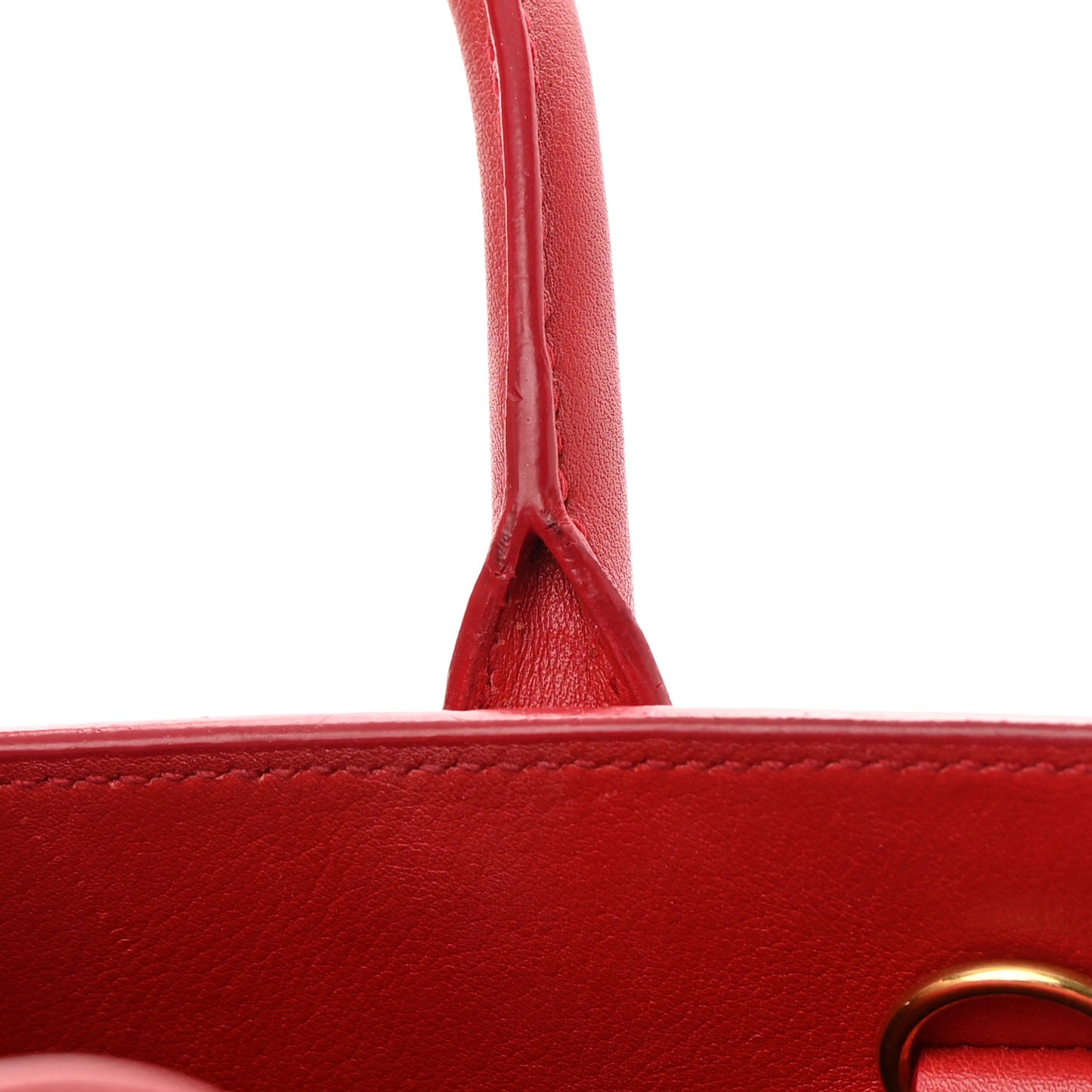 Calfskin Nano Sac De Jour Lipstick Red