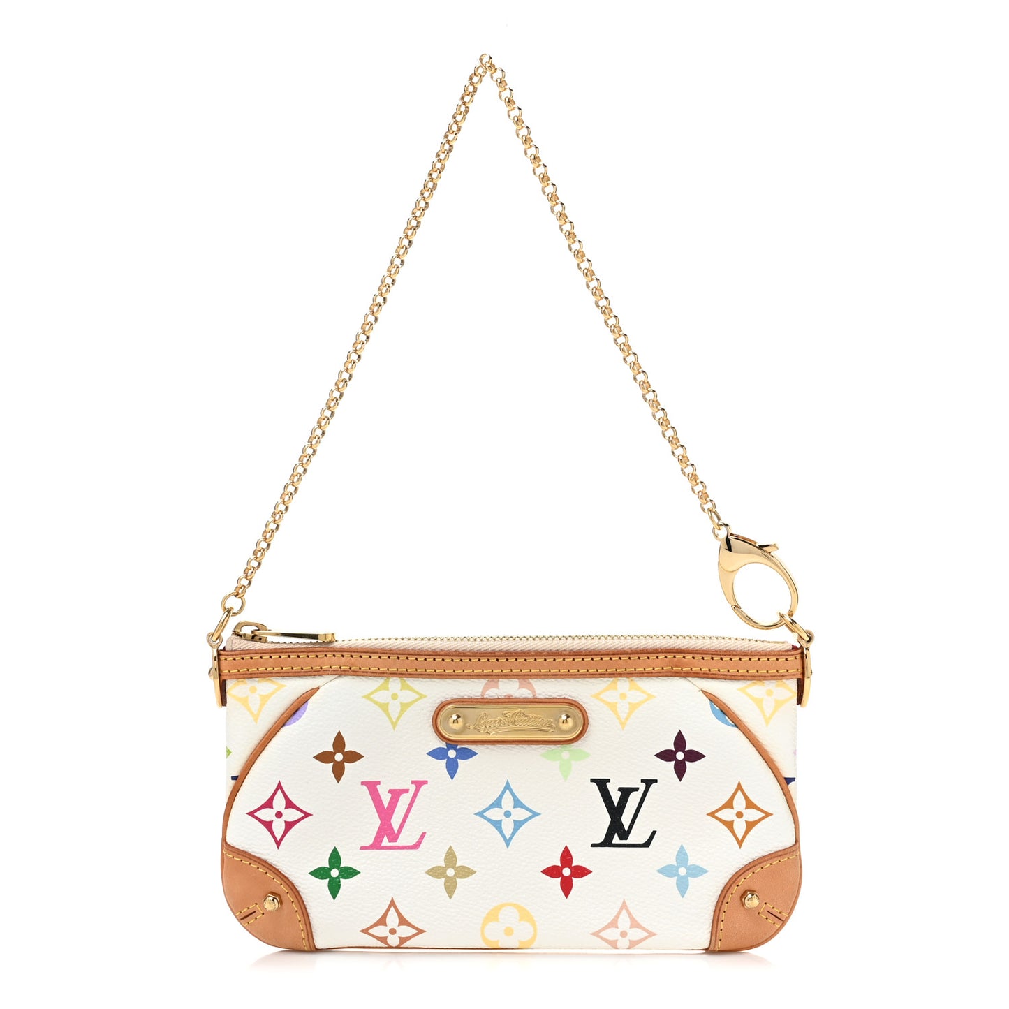 Monogram Multicolor Pochette Milla MM White