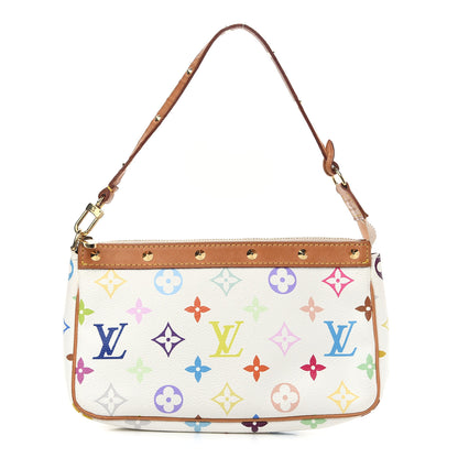 Louis Vuitton Monogram Multicolor Pochette Accessories White 1 of 10