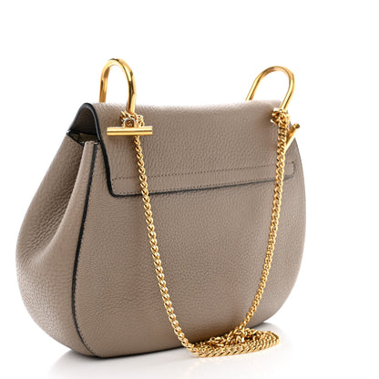 Chloe Grained Lambskin Drew Shoulder Bag Motty Grey 3 of 10