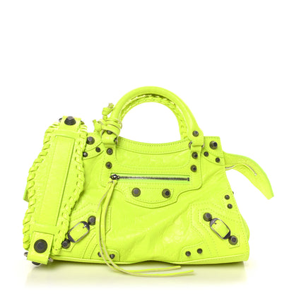 Balenciaga Agneau Arena Neo Cagole Handbag XS Fluo Yellow 3 of 10