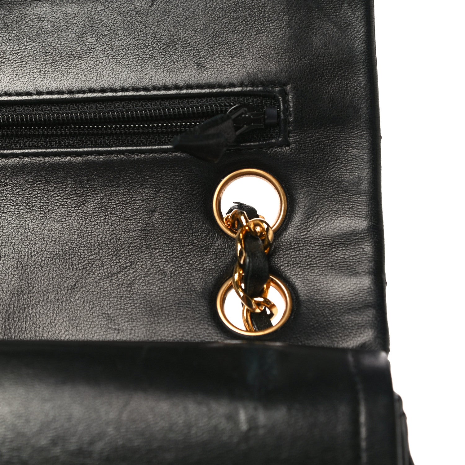 Chanel Lambskin Quilted Small Double Flap Black 21 of 26