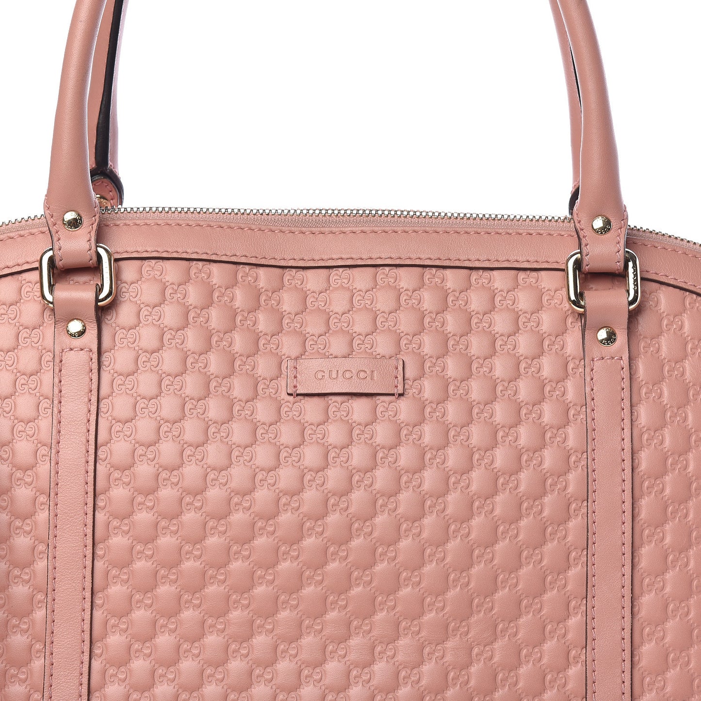 Soft Microguccissima Large Dome Satchel Soft Pink