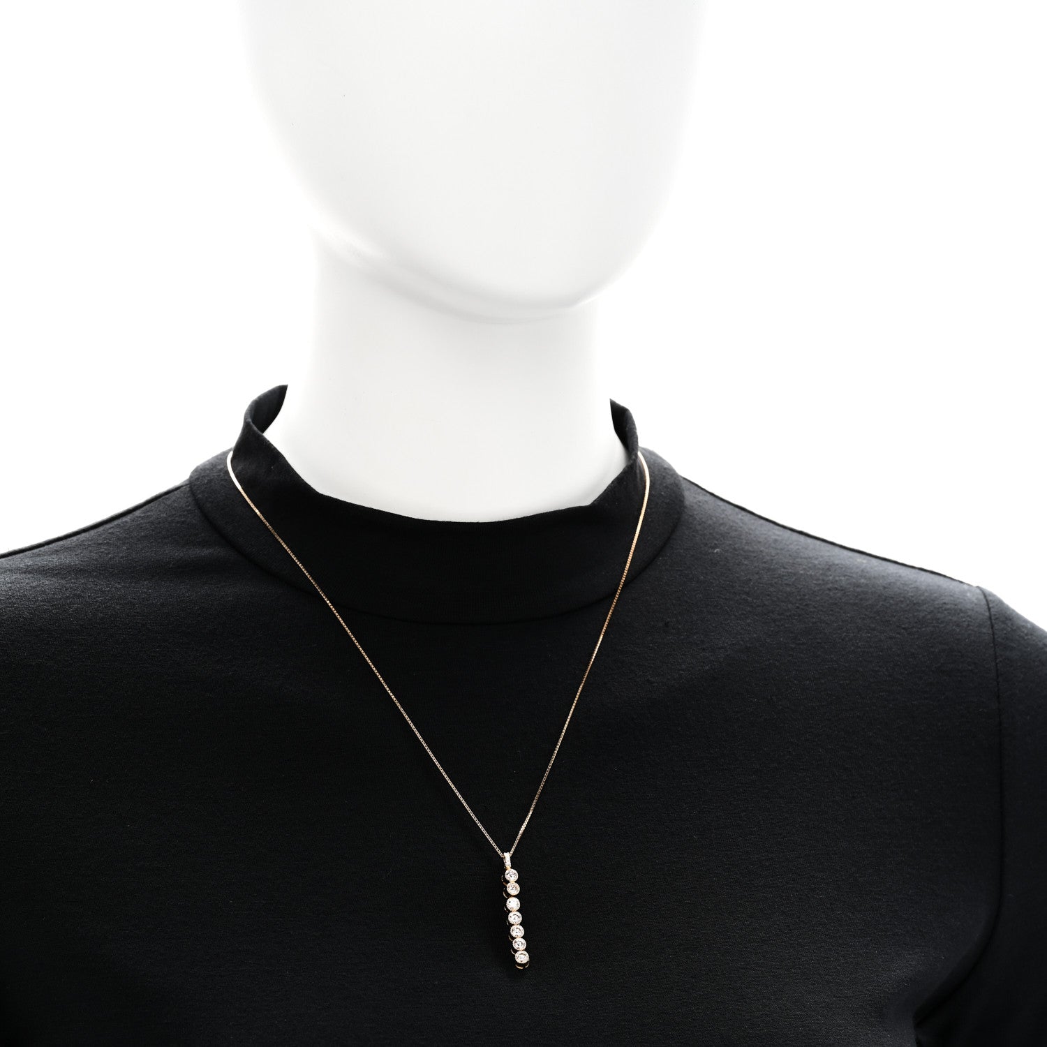 Parker & West by FASHIONPHILE 18K Yellow Gold Diamond 1.00ctw Magnetic Pendant Necklace 2 of 7