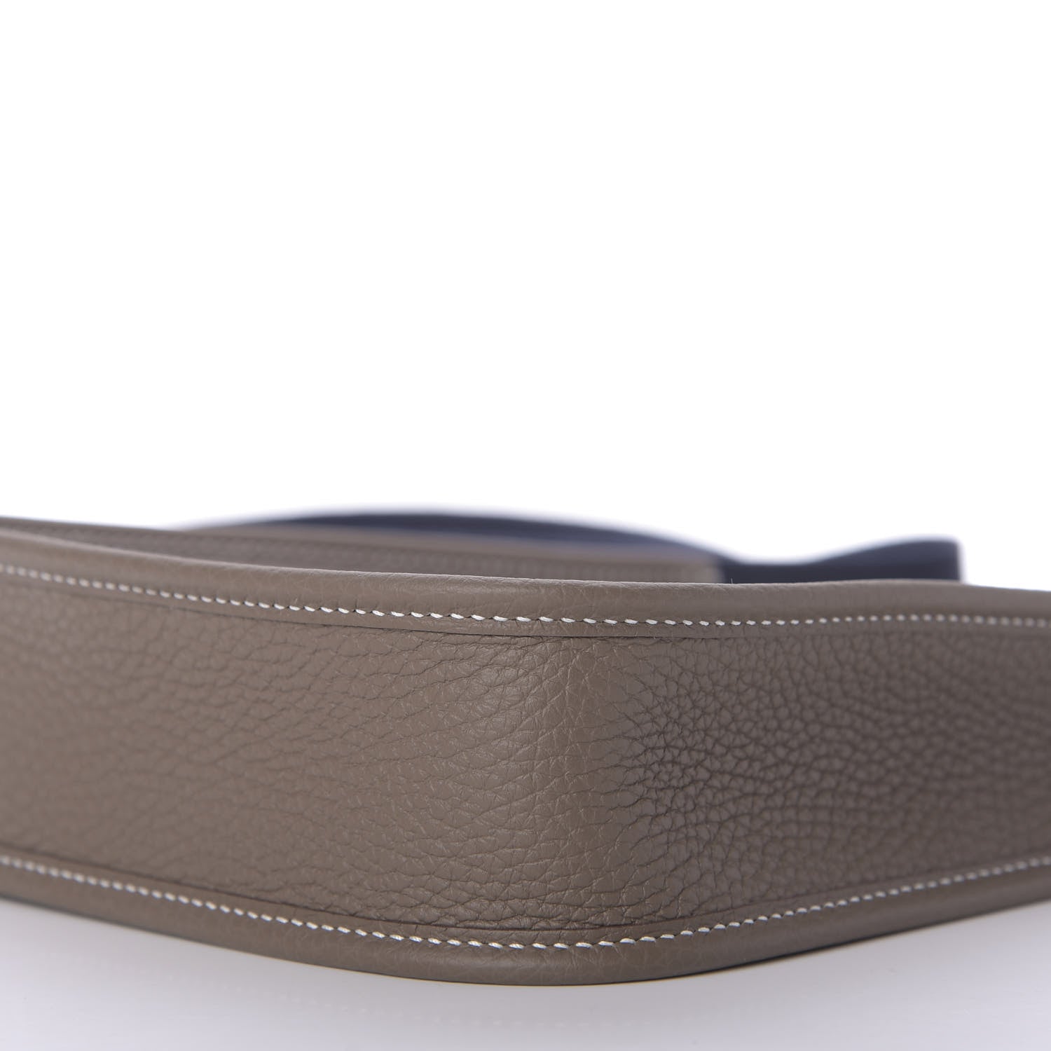 Hermes Taurillon Clemence Amazone Evelyne TPM Etoupe Bleu Indigo 7 of 9