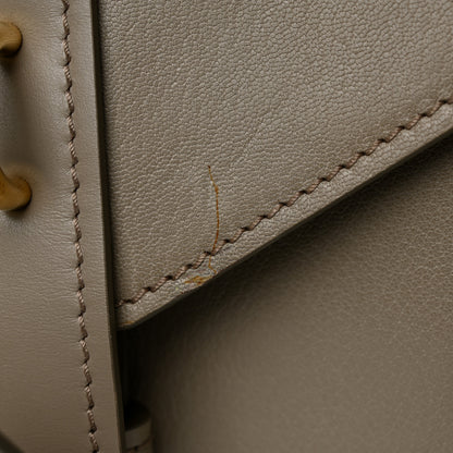 Chloe Shiny Goatskin Calfskin Aby Chain Shoulder Bag Motty Grey 12 of 13