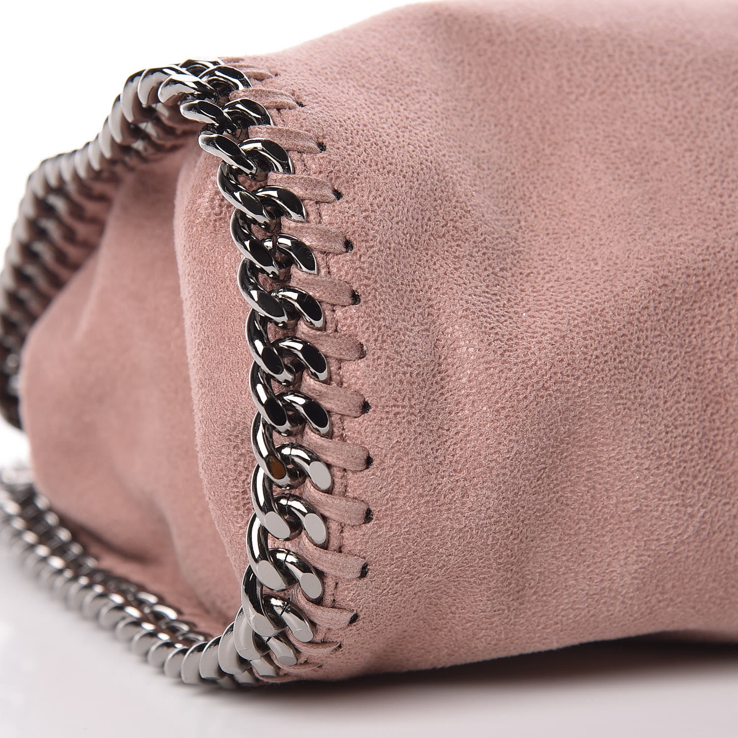 Stella McCartney Shaggy Deer Mini Falabella Fold Over Tote Pink 8 of 9