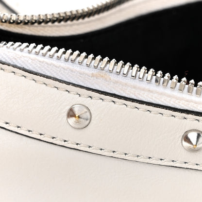 Versace Calfskin Studded Small Repeat Zip Hobo White 15 of 16