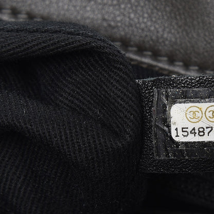 Chanel Iridescent Calfskin Quilted In The Mix Shopping Tote Dark Grey 7 of 13