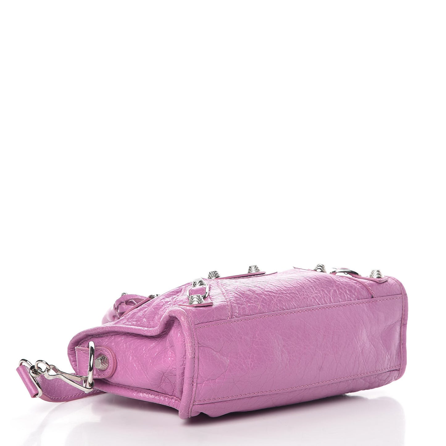 Agneau Giant 12 Silver Hardware Mini City Rose Berlingot