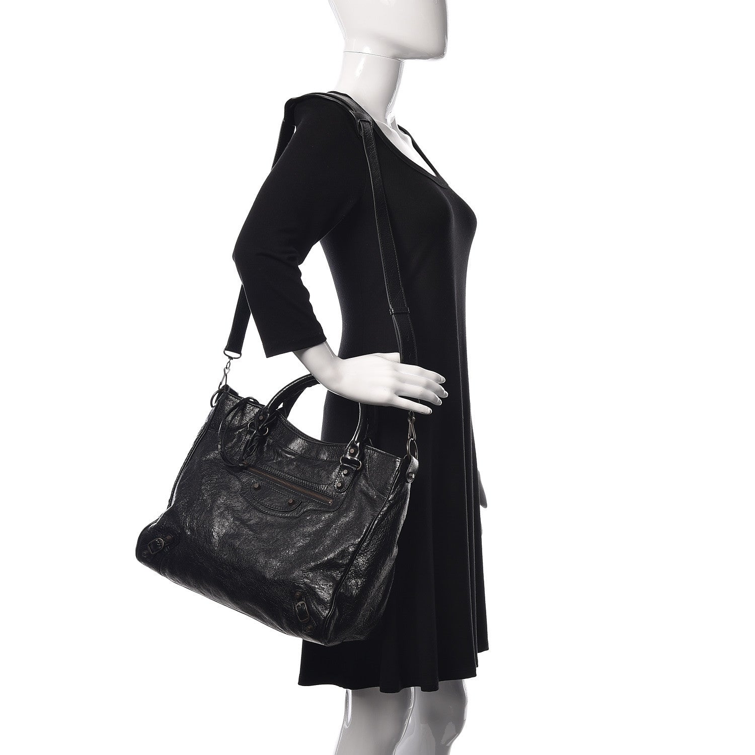 Balenciaga Agneau Classic Hardware Velo Black 2 of 10