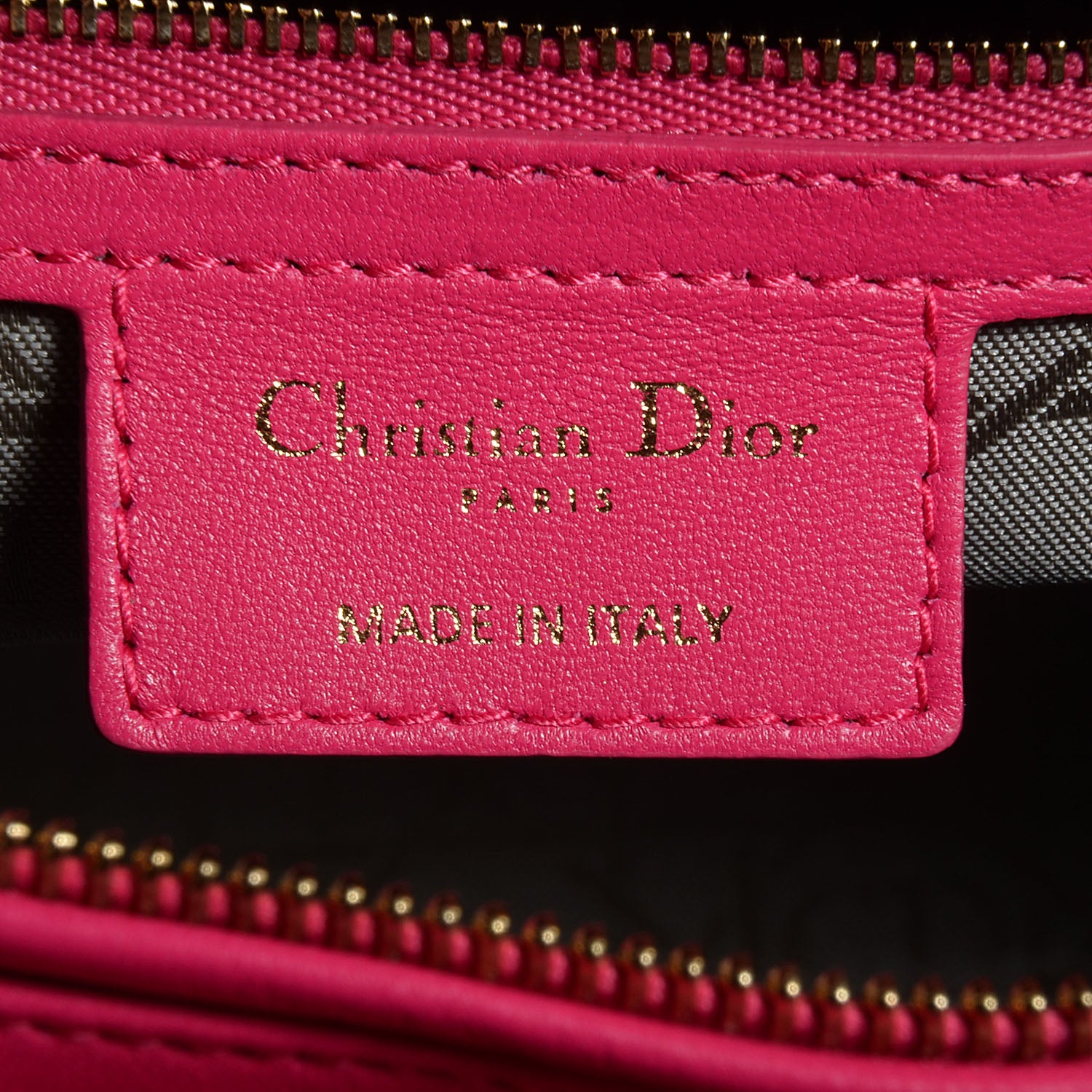 Christian Dior Lambskin Cannage Large Lady Dior Fuchsia 6 of 10