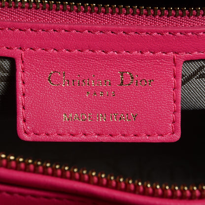 Christian Dior Lambskin Cannage Large Lady Dior Fuchsia 6 of 10