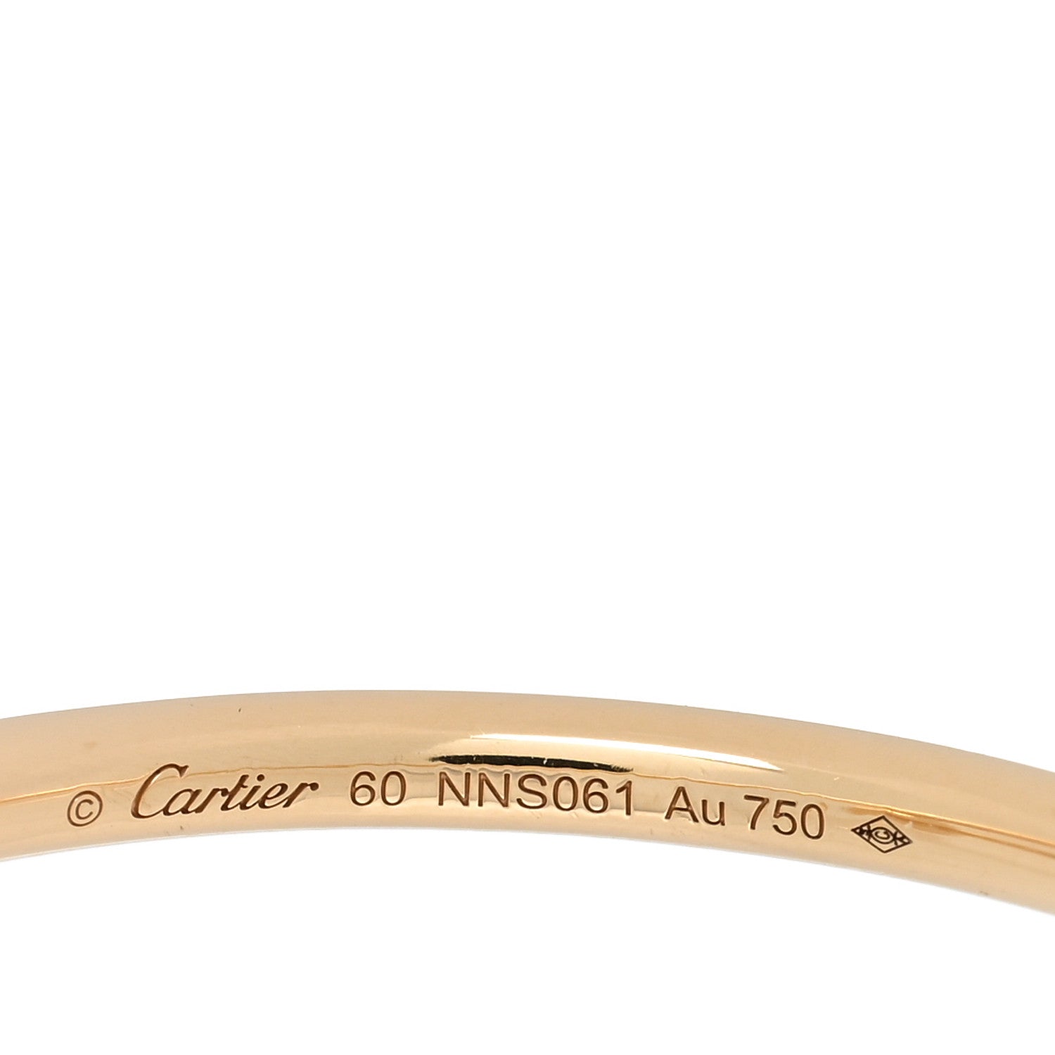 Cartier 18K Yellow Gold Small Juste Un Clou Ring 60 9 4 of 5