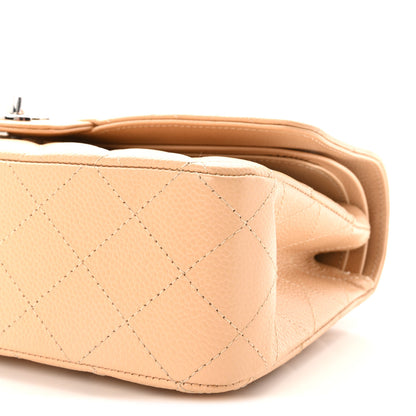 Chanel Caviar Quilted Medium Double Flap Beige 10 of 11