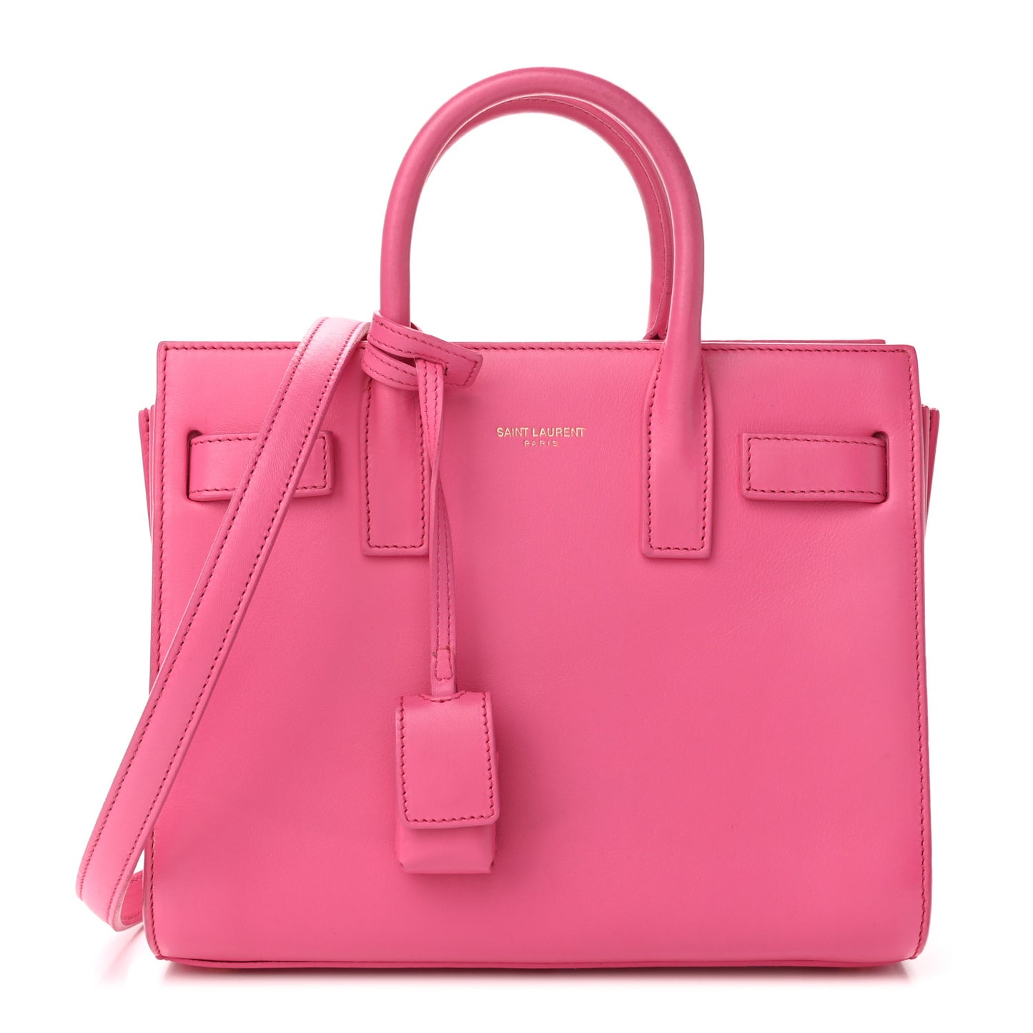 Calfskin Nano Sac De Jour Lipstick Fuchsia