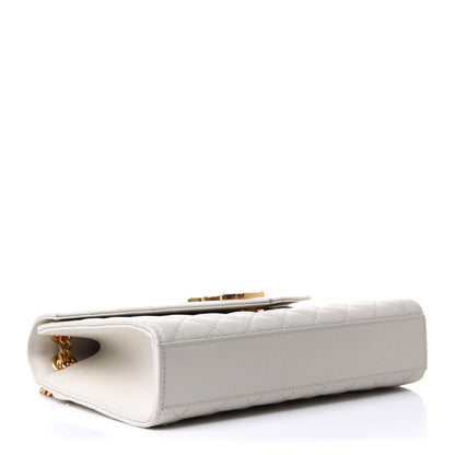 Saint Laurent Grain De Poudre Textured Mixed Matelasse Medium Triquilt Monogram Satchel Crema Soft 4 of 12