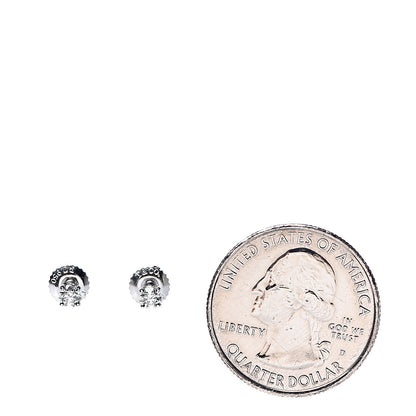 Tiffany Platinum Diamond .22ctw Solitaire Earrings 2 of 5