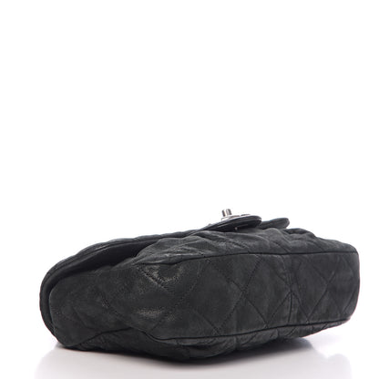 Chanel Iridescent Calfskin Quilted East West Flap Black 3 of 10