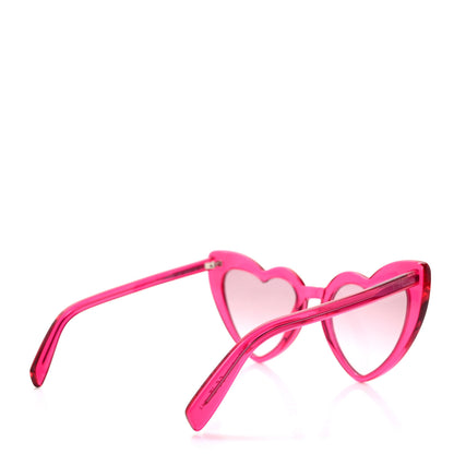 Saint Laurent Acetate Heart Frame Loulou SL181 Sunglasses Pink 4 of 8