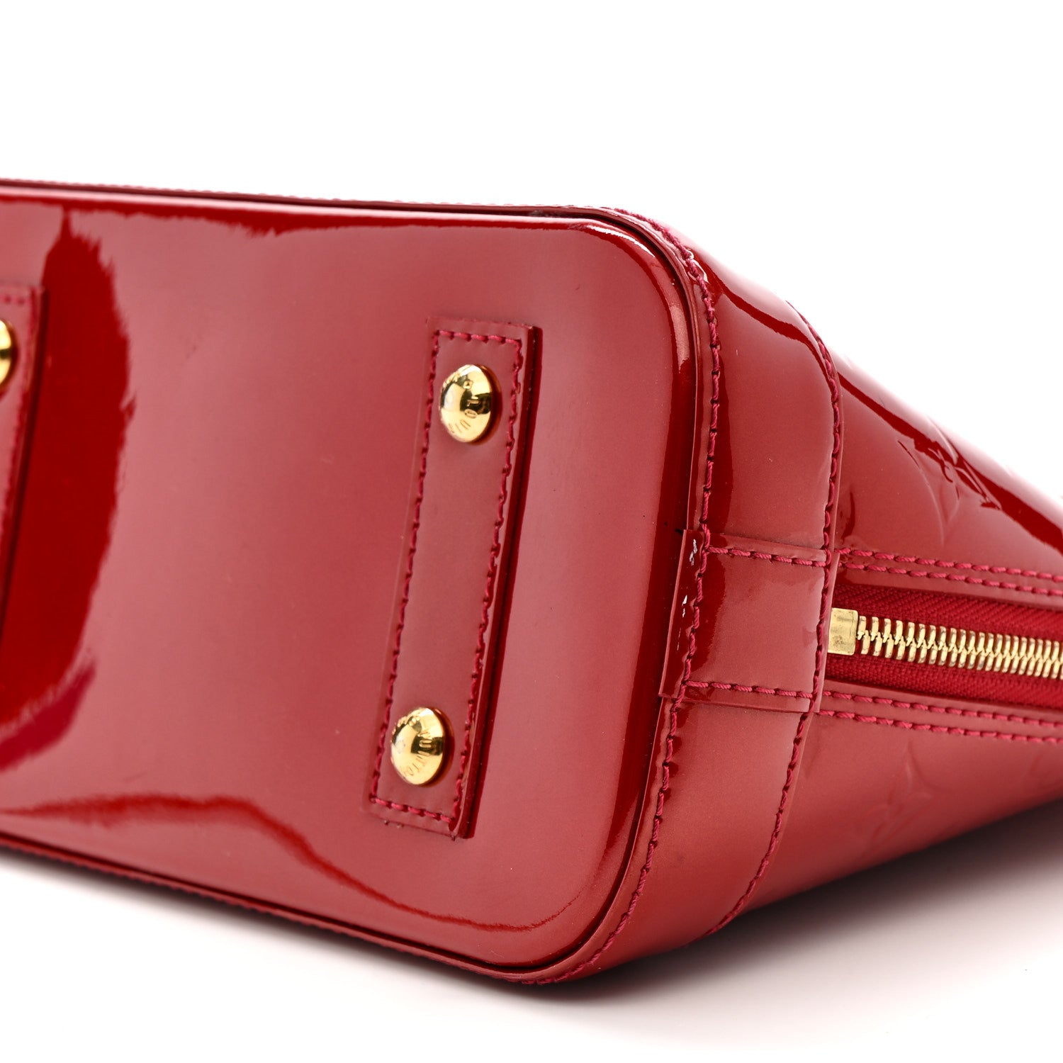 Louis Vuitton Vernis Alma BB Pomme D'Amour 10 of 15