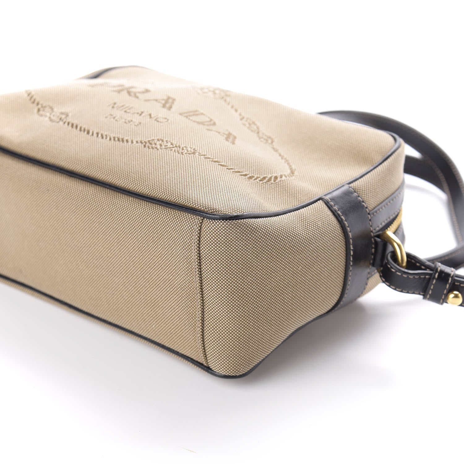 Prada Jacquard Logo Camera Bag Corda Bruciato 9 of 9